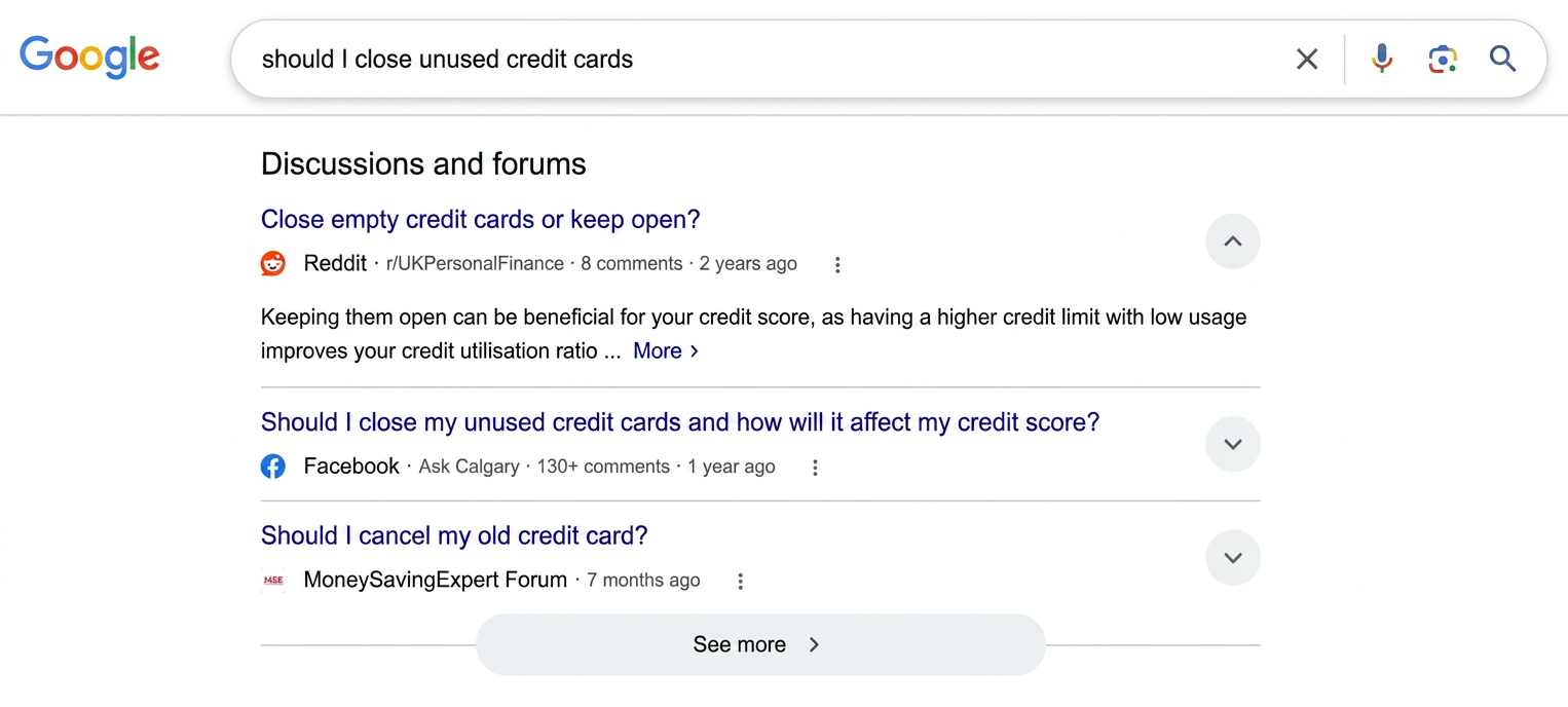 discussions and forums in serp feature